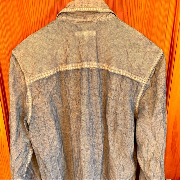 7 For All Mankind Paint Washed Button Down- RARE - Picture 2 of 6